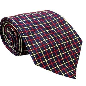 Polo By‎ Ralph Lauren Hand Made Silk Neiman Marcus Square Check Silk Handmade 52
